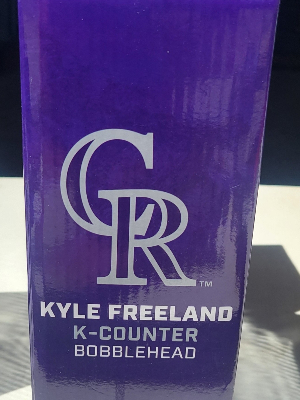 Colorado Rockies Kyle Freeland K-Counter Bobblehead - Purple